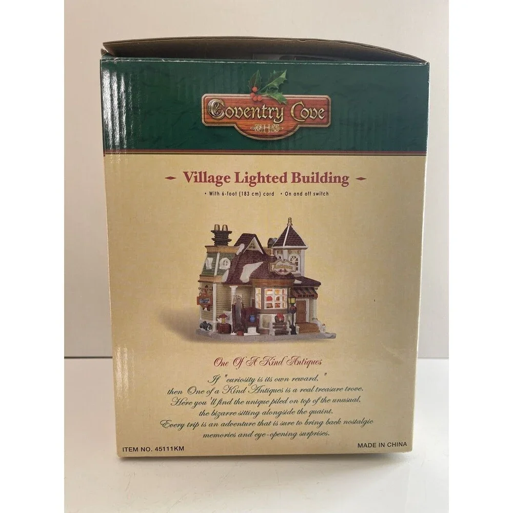 Lemax Coventry Cove 2004 One Of A Kind Antiques Village Lighted Building Retired